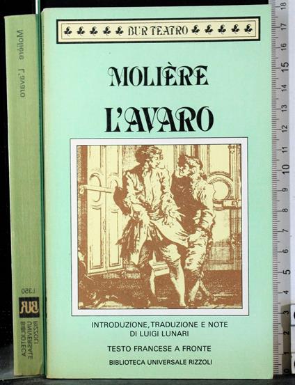 L' avaro - Molière - copertina