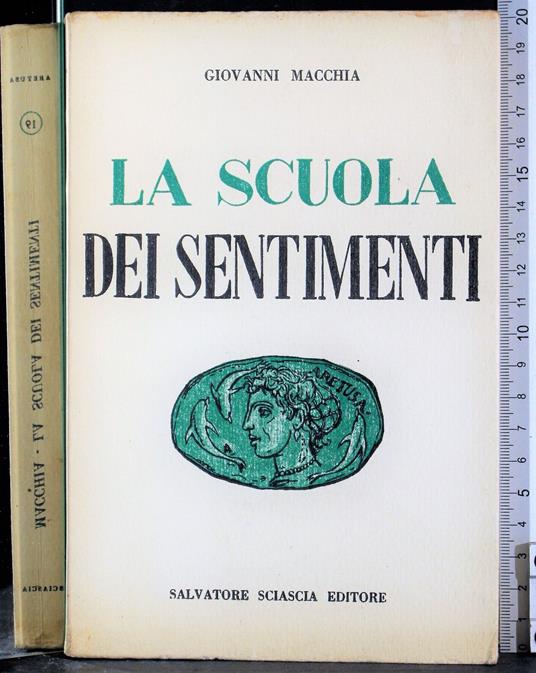 scuola dei sentimenti - Giovanni Macchia - copertina