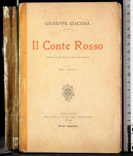 Il conte rosso - Giuseppe Giacosa - copertina