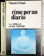 Rime per un diario
