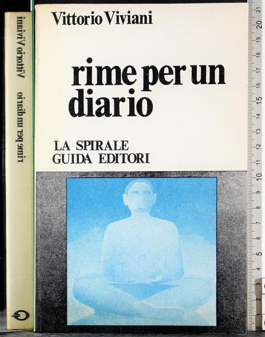 Rime per un diario - Vittorio Viviani - copertina