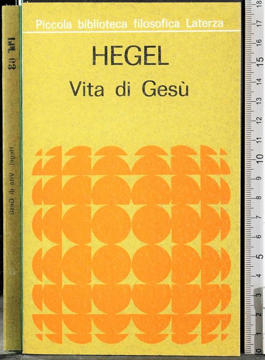 Vita di Gesù - Friedrich Hegel - copertina