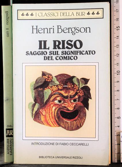 Il riso - Henri Bergson - copertina