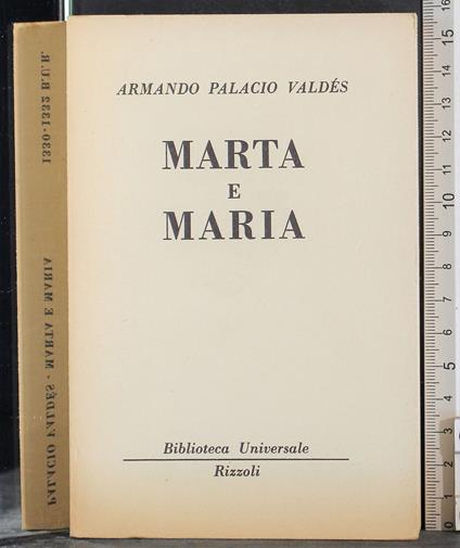 Marta e Maria - Armando Palacio Valdés - copertina