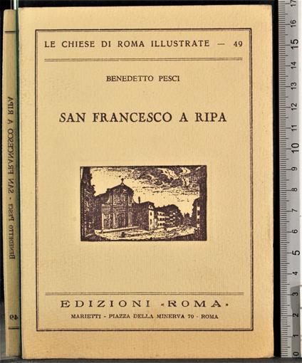 San Francesco a Ripa - Benedetto Pesci - copertina