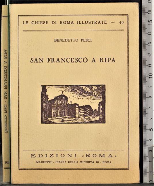 San Francesco a Ripa - Benedetto Pesci - copertina