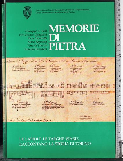 Memorie di pietra - copertina