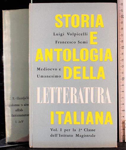 Storie e antologia della letteratura italiana - copertina