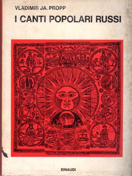 I canti popolari russi - Vladimir Propp - copertina