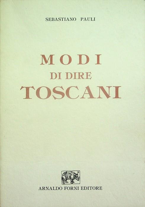 Modi di dire toscani - Sebastiano Pauli - copertina