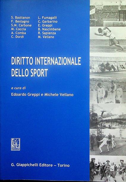 Diritto internazionale dello sport - copertina