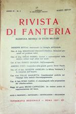 Rivista di fanteria: rassegna mensile di studi militari: Anno IV - N. 3 - Marzo 1937-XV