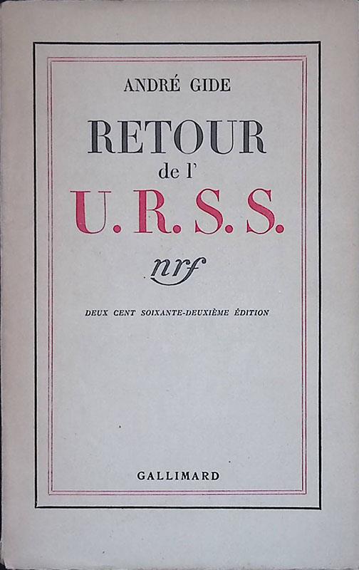Retour de l'U.R.S.S - André Gide - copertina