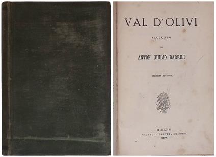 Val d'olivi - Anton Giulio Barrili - copertina