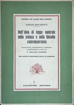 Dell'idea di legge naturale nella scienza e nella filosofia contemporanea