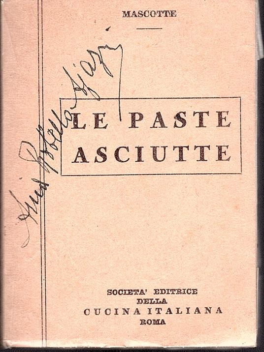 Paste asciutte e altre minestre - Mascotte - copertina