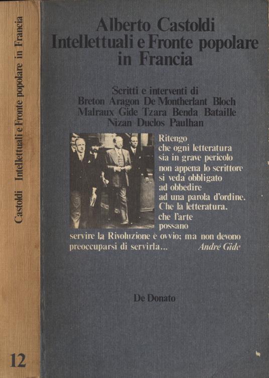 Intellettuali e Fronte popolare in Francia - Alberto Castoldi - copertina