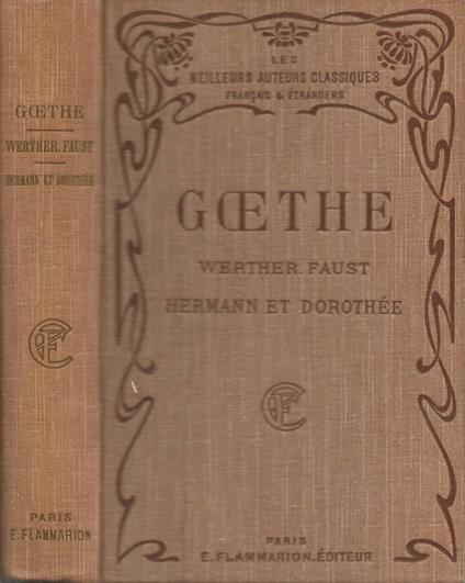 Werther-Faust - Johann Wolfgang Goethe - copertina
