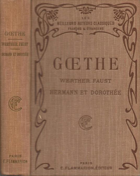 Werther-Faust - Johann Wolfgang Goethe - copertina
