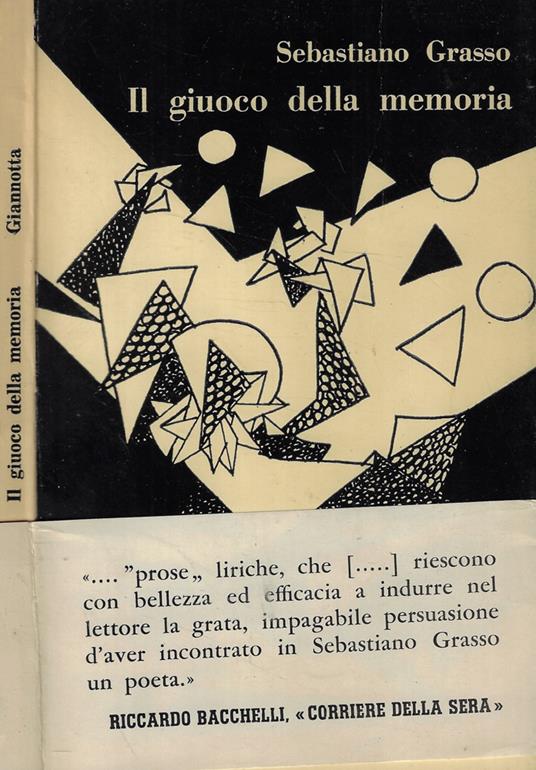 Il giuoco della memoria - Sebastiano Grasso - copertina