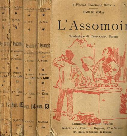 L' assomoir 4voll - Émile Zola - copertina