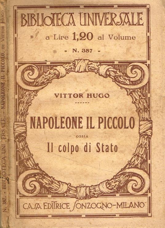 Napoleone il piccolo ossia il colpo di stato - Victor Hugo - copertina