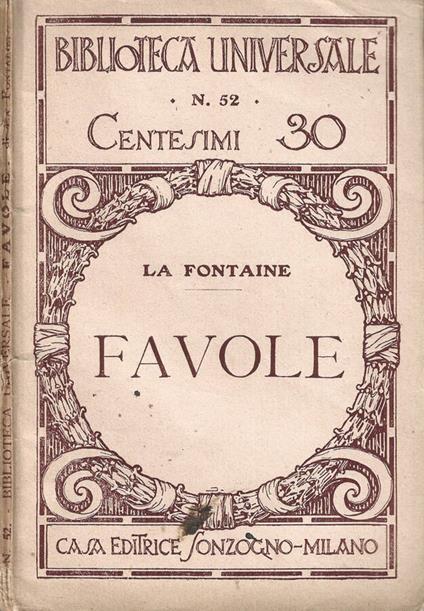 Favole - Jean de La Fontaine - copertina