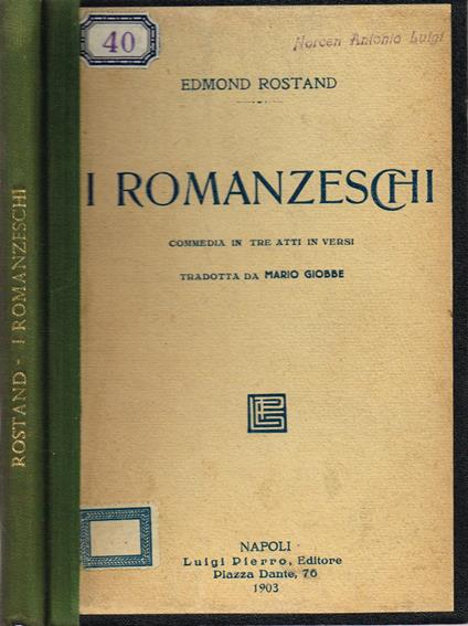 I Romanzeschi - Edmond Rostand - copertina