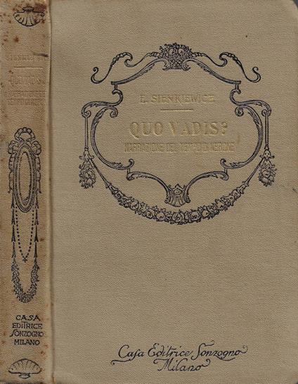 Quo Vadis? Narrazione del tempo di Nerone - Henryk Sienkiewicz - copertina