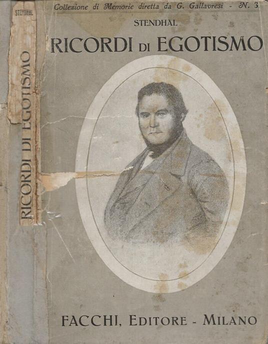 Ricordi di egotismo - Stendhal - copertina