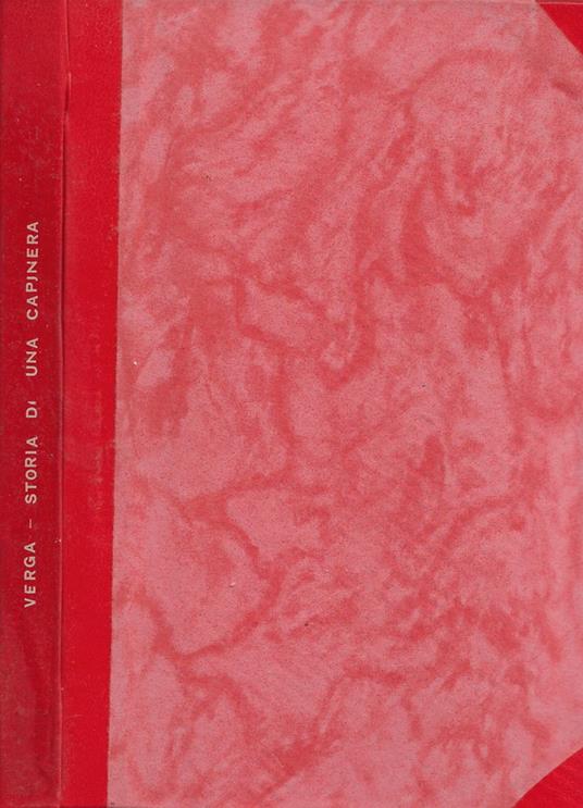 Storia di una Capinera - Giovanni Verga - copertina