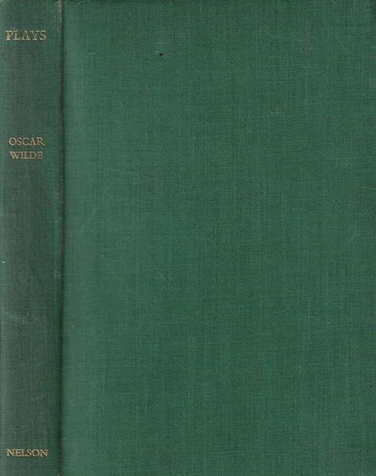 Plays - Oscar Wilde - copertina