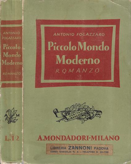 Piccolo mondo moderno - Antonio Fogazzaro - copertina