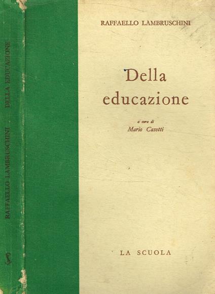 Della Educazione - Raffaello Lambruschini - copertina