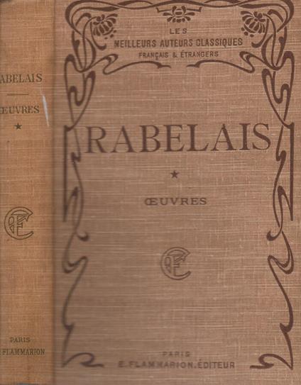 Oeuvres - François Rabelais - copertina
