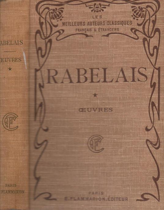 Oeuvres - François Rabelais - copertina