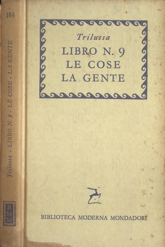 Libro n. 9 - Le cose - La gente - Trilussa - copertina