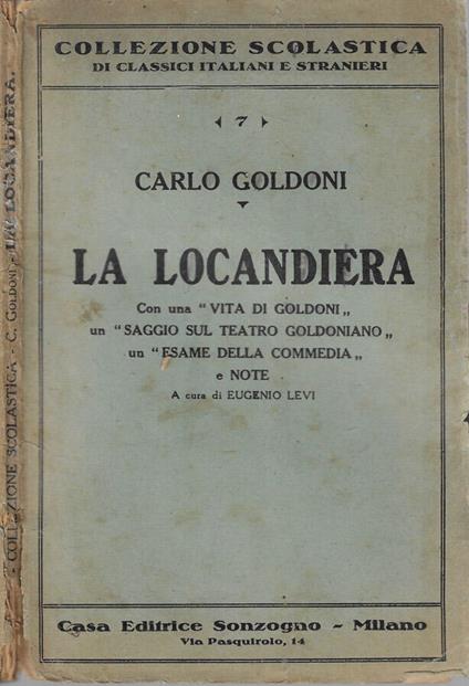 La locandiera - Carlo Goldoni - copertina