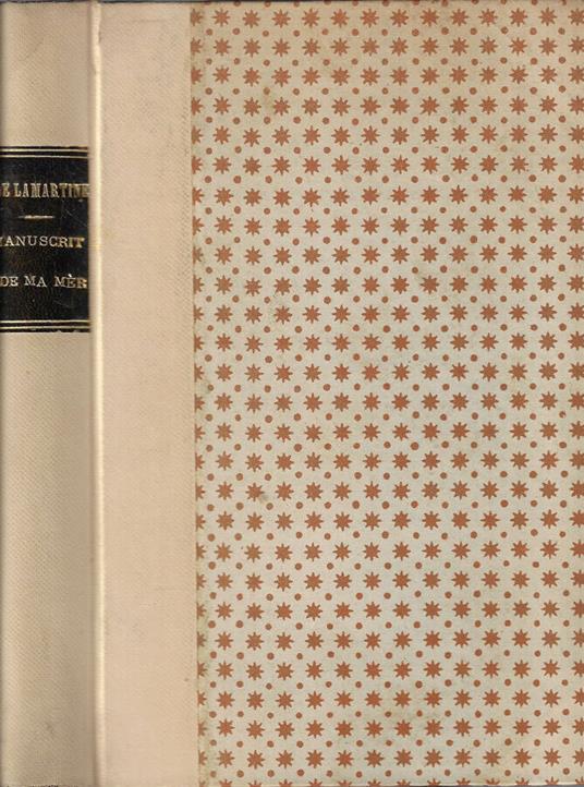 Le manuscrit de ma mère - Alphonse de Lamartine - copertina