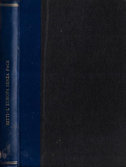 L' Europa senza pace - Francesco Nitti - copertina