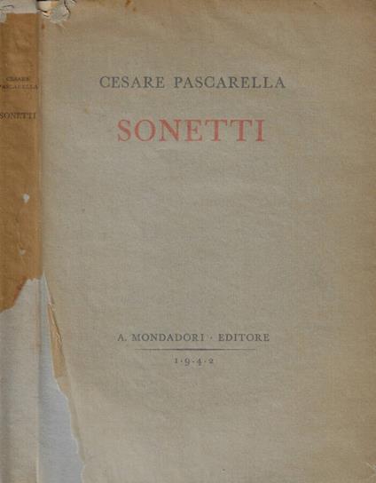 Sonetti - Cesare Pascarella - copertina