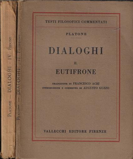 Dialoghi II-IV - Platone - copertina