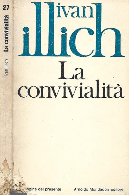 La convivialità - Ivan Illich - copertina