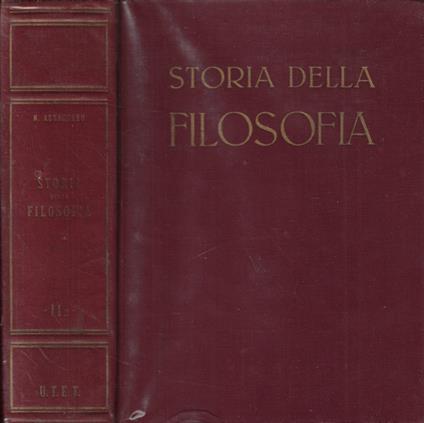 Storia della filosofia Vol. II Parte II - Nicola Abbagnano - copertina