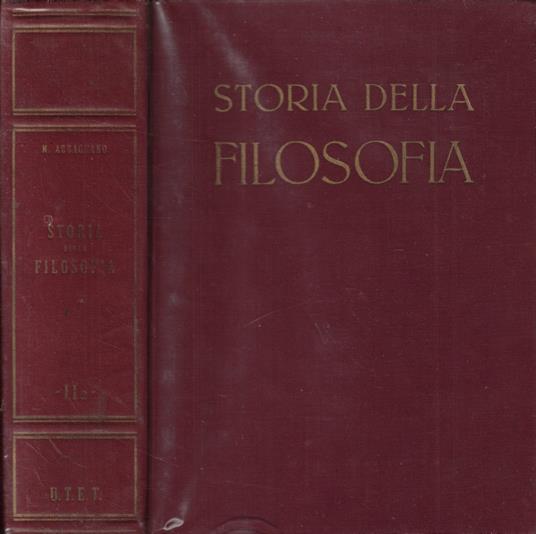 Storia della filosofia Vol. II Parte II - Nicola Abbagnano - copertina