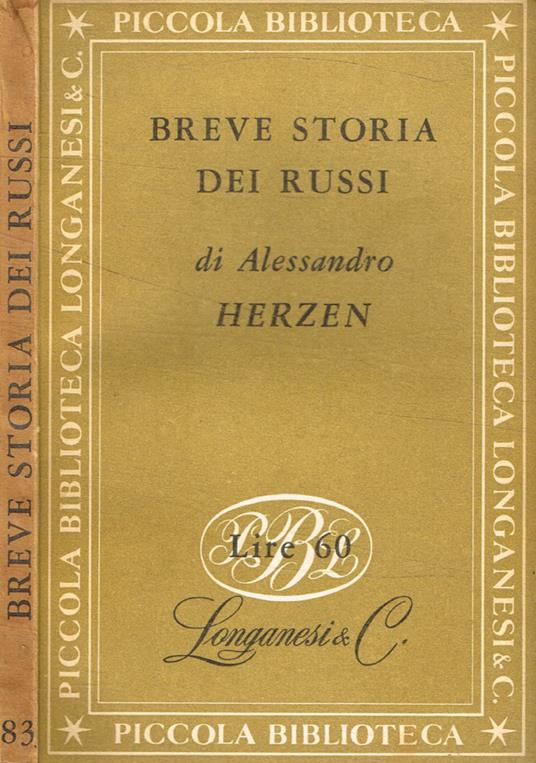 Breve storia dei Russi - Aleksandr Herzen - copertina