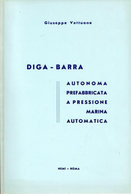 Diga - Barra - Giuseppe Vattuone - copertina