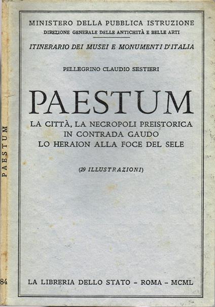 Paestum - Pellegrino C. Sestieri - copertina