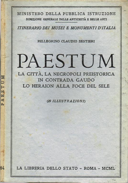 Paestum - Pellegrino C. Sestieri - copertina