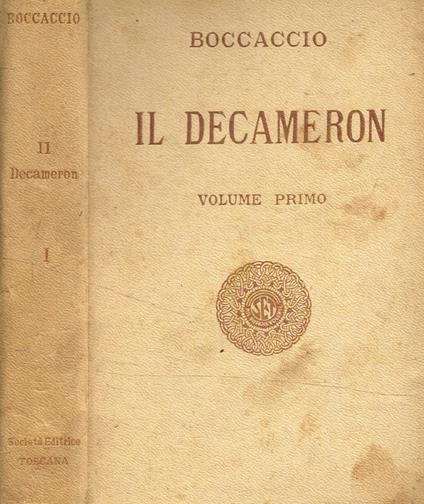 Il decameron vol.I - Giovanni Boccaccio - copertina